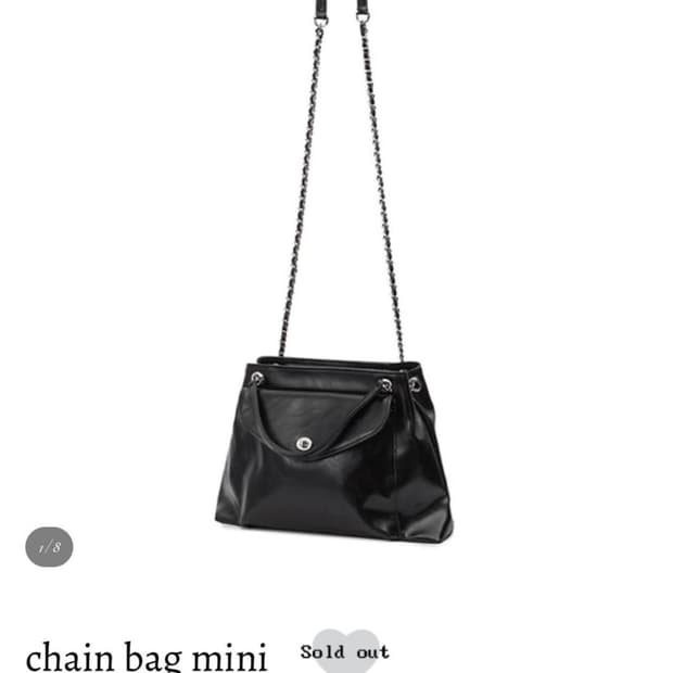 아이당클럽 미니체인백 블랙(크로스백)