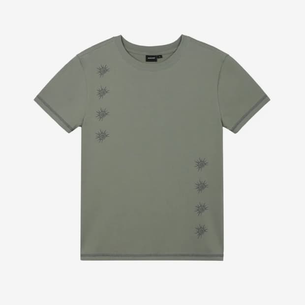 AAKAM 아캄 Cracked Sun Half Top (Khaki)