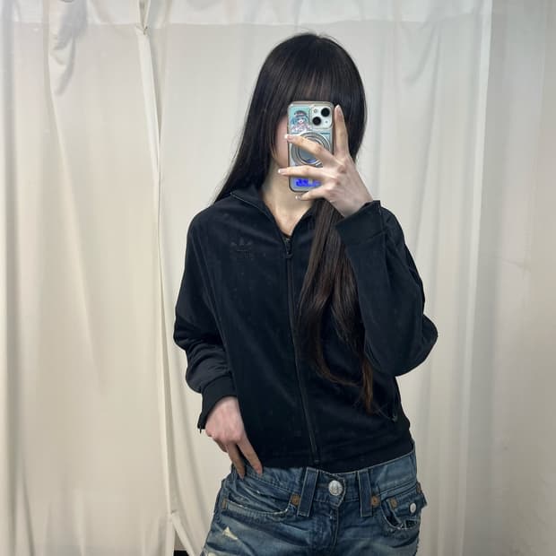 Adidas Firebird velvet jersey