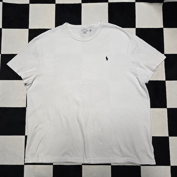 XXL 폴로랄프로렌 클래식 헤비웨이트 반팔티셔츠 화이트