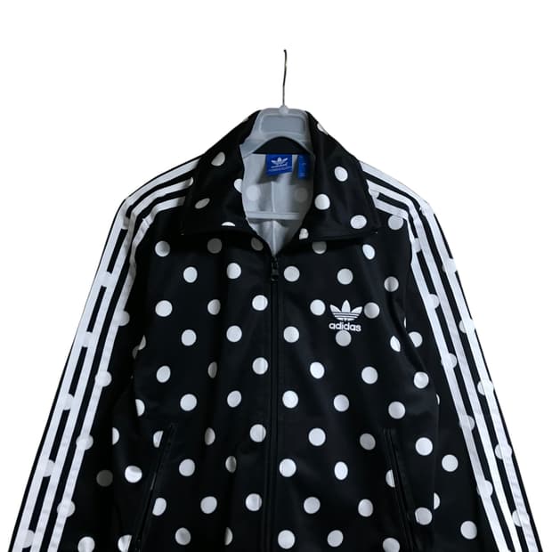 아디다스 도트패턴 한정 트랙탑져지
