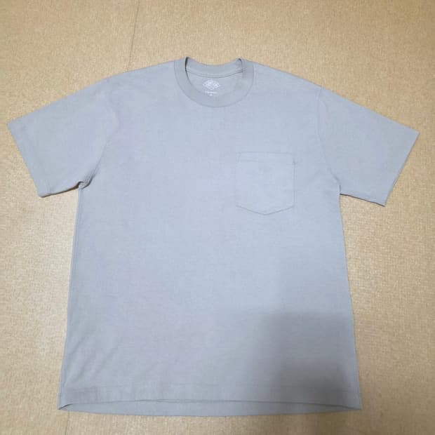 단톤 포켓 반팔티 베이지