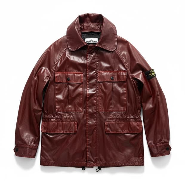 스톤아일랜드 라소 고마토 버건디 사파리 자켓