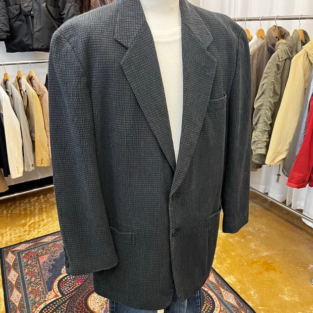 랑방 오버 숄더 싱글 테일러드 자켓