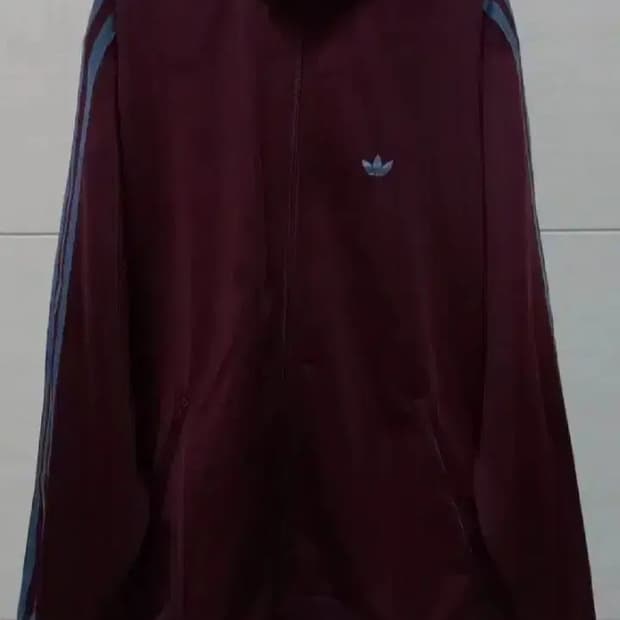 아디다스 BB트랙탑 마룬 와인 버건디 저지 져지집업 95/M