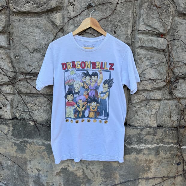 드래곤볼 제트 프린팅 빈티지 반팔 티셔츠 m