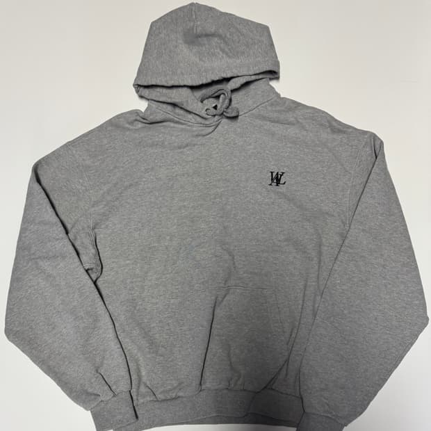 공용!! 우알롱 WAL 로고 오버핏 헤비 코튼 후드티 M