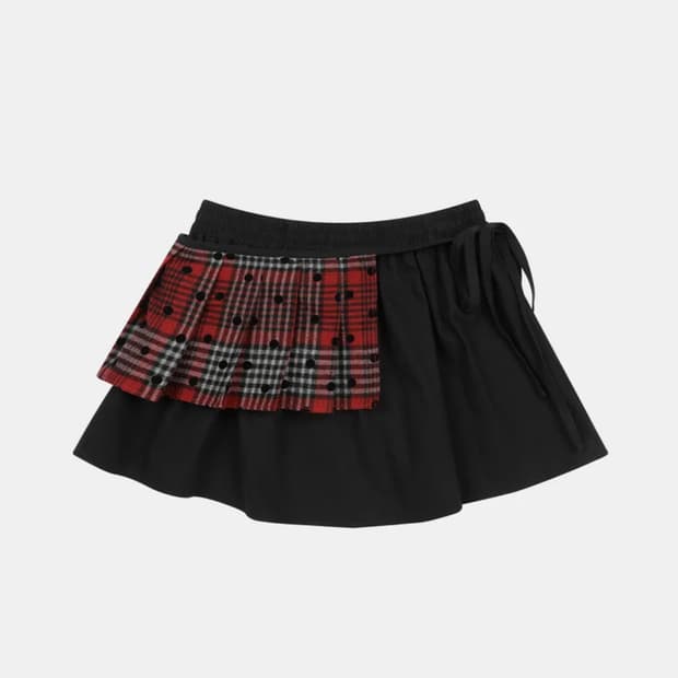 오헤시오 투웨이 미니스커트 레드