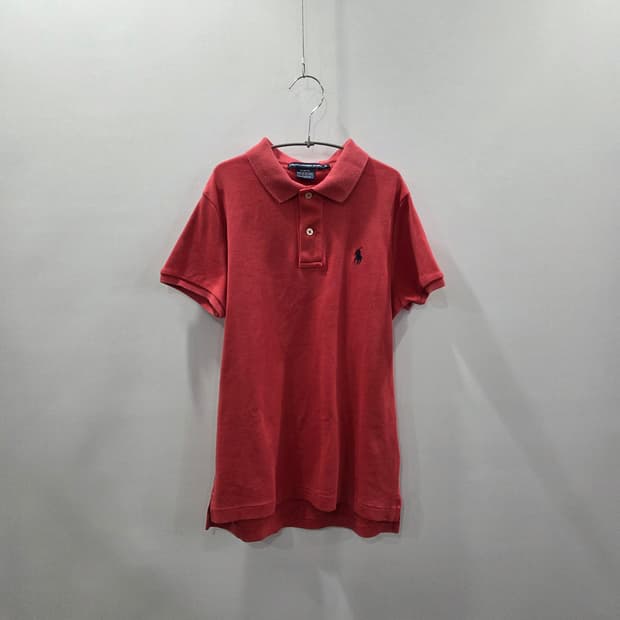 폴로랄프로렌 스포츠 우먼 코튼 카라 반팔티 핑크 M