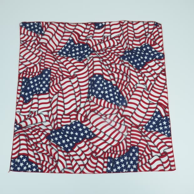 빈티지 미국 국기 반다나 |  Made in USA 