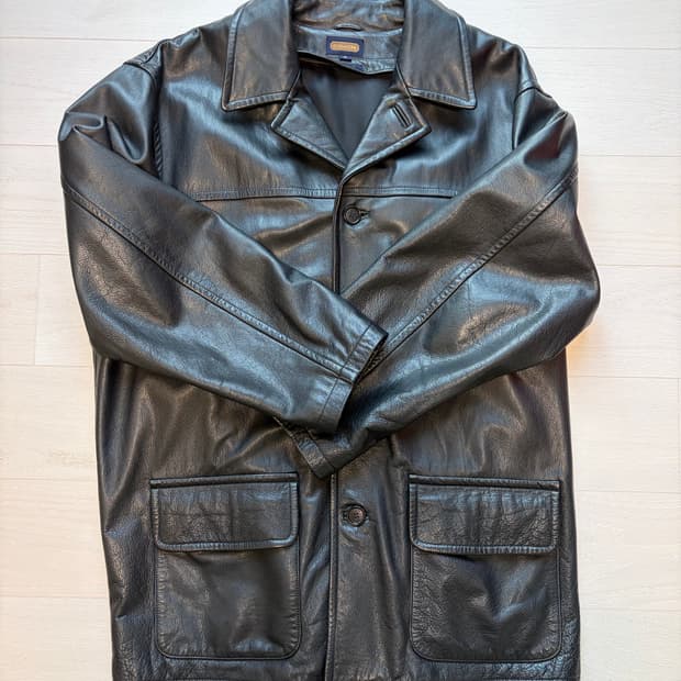 빈티지 코치 가죽코트 xl