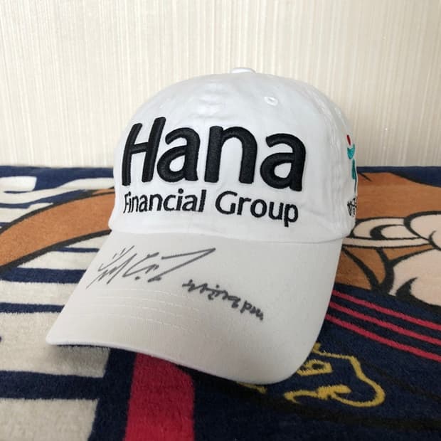 하나금융골프단 프로골퍼모자/캡 허윤경프로 싸인