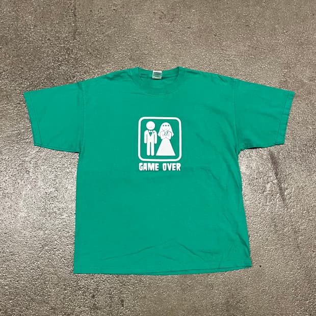 빈티지 GameOver 메세지 티셔츠 (105)