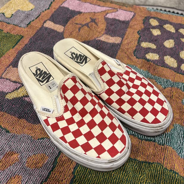 반스 레드체커 뮬 size 240