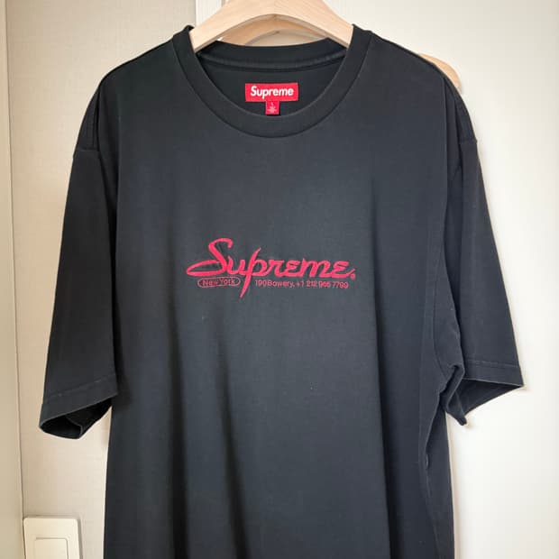 슈프림 Supreme 컨택트 숏슬리브 탑 블랙 24ss