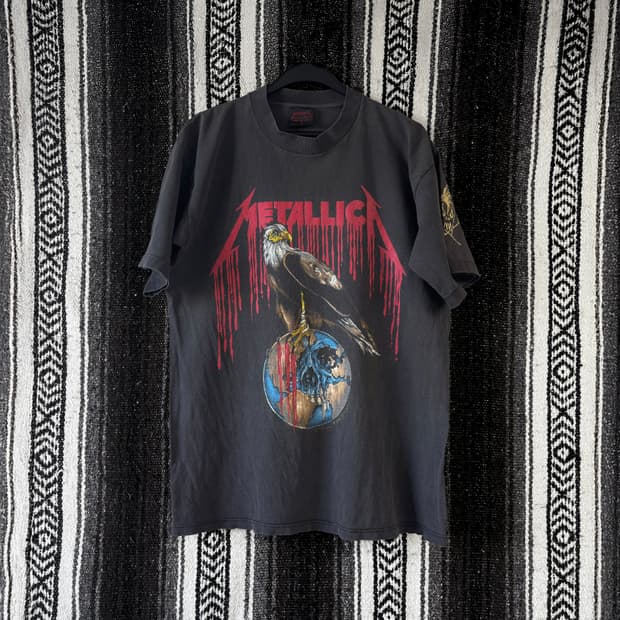 90s metallica Eagle Earth 반팔 티셔츠