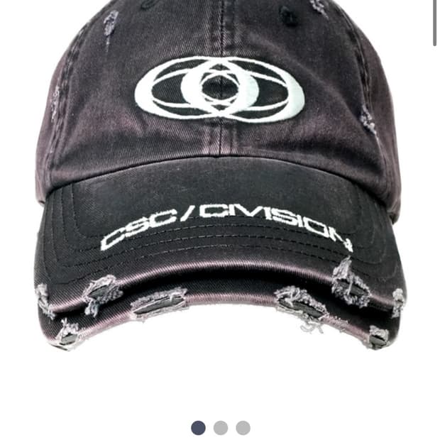 Csc/civision DOUBLE BRIM CAP WASHED BLAC