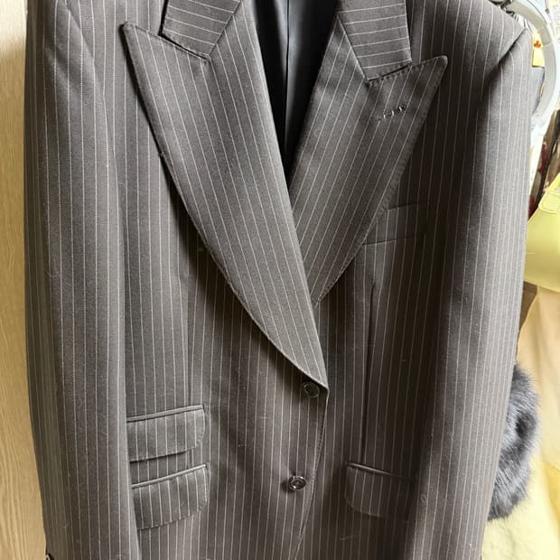 gucci hahaha stripe blazer 50