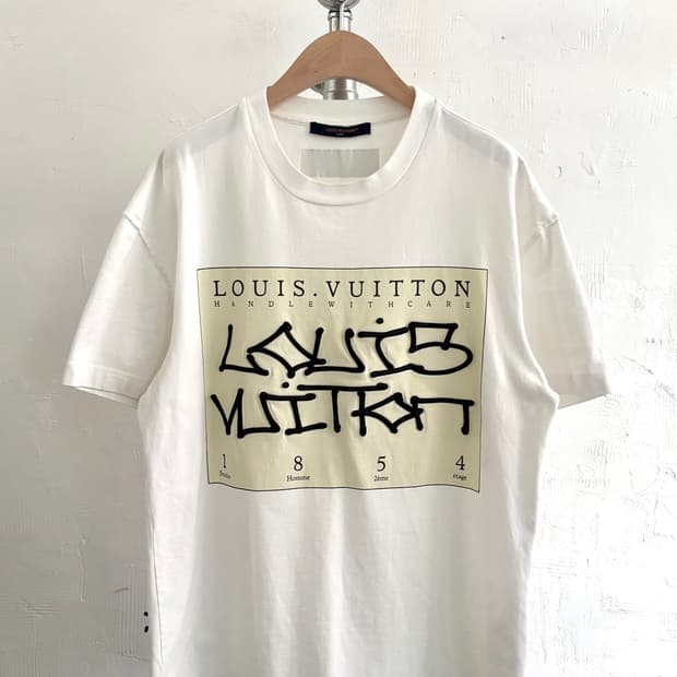 Louis Vuitton 루이비통 화이트 프린팅 반팔 티셔츠