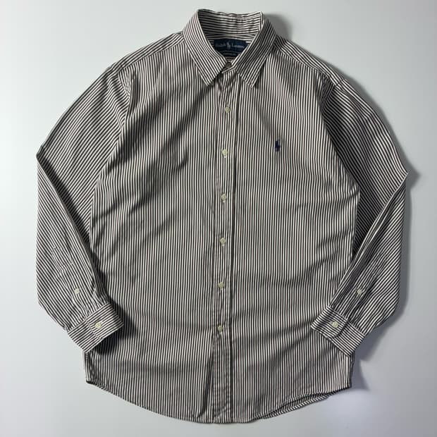 Polo  폴로 랄프로렌 자수 코튼 스트라이프 셔츠