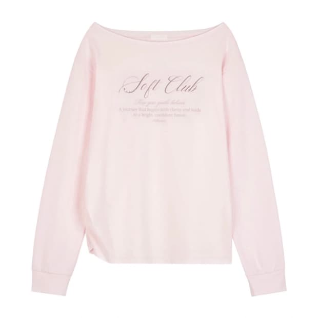 클리시어 소프트 클럽 원숄더 셔츠