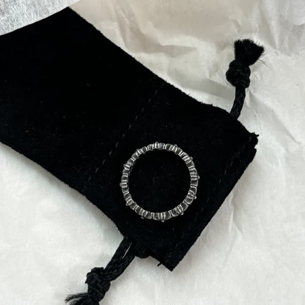 [US6] 크롬하츠 타이니 밴드 링 실버