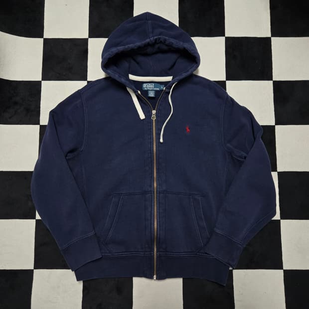 L 폴로랄프로렌 써멀 후드 집업 네이비