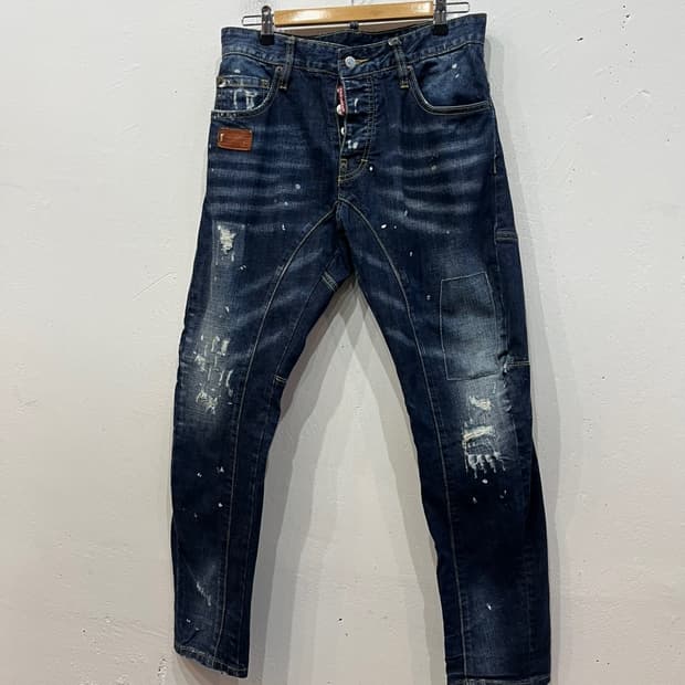 디스퀘어드2 페인팅 디스 데님팬츠 32