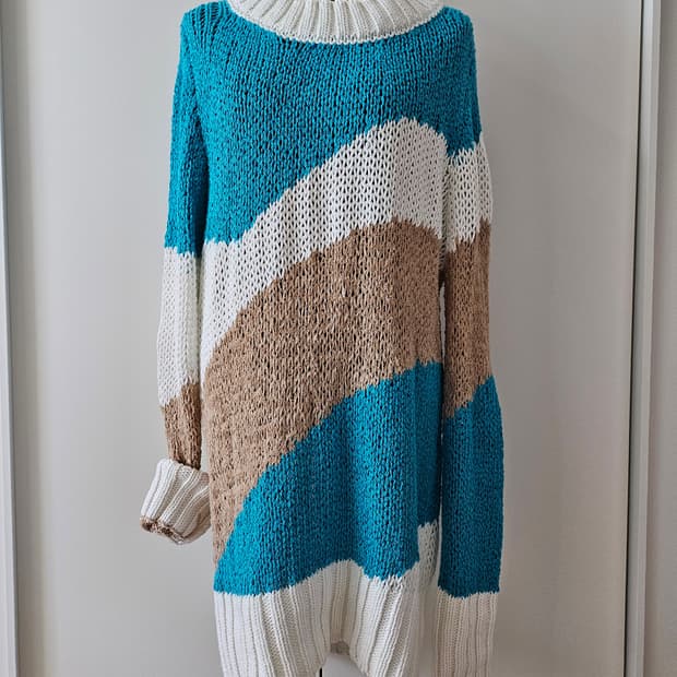 저스트 까발리 by 로베르토 까발리 롱 니트 탑 스웨터 Cavalli