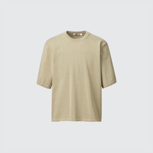 유니클로 니트T셔츠