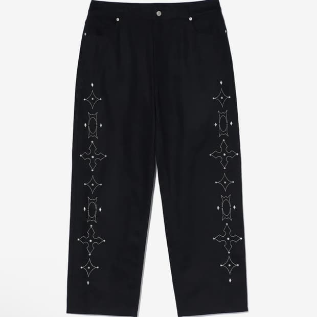 크리틱 스터드 블랙 팬츠 XL