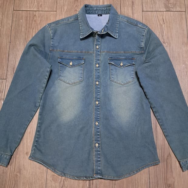 어썸 데님셔츠 L
