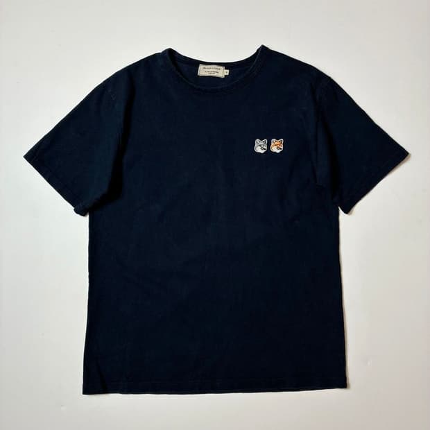 메종키츠네 22ss 더블폭스 헤드 반팔 티셔츠 PN9015