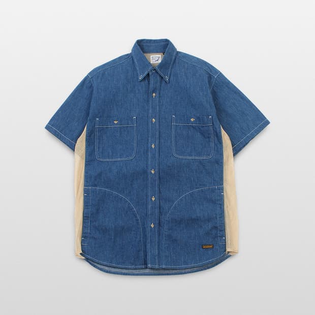 ORSLOW × BEAMS Fishing Denim Shirt 