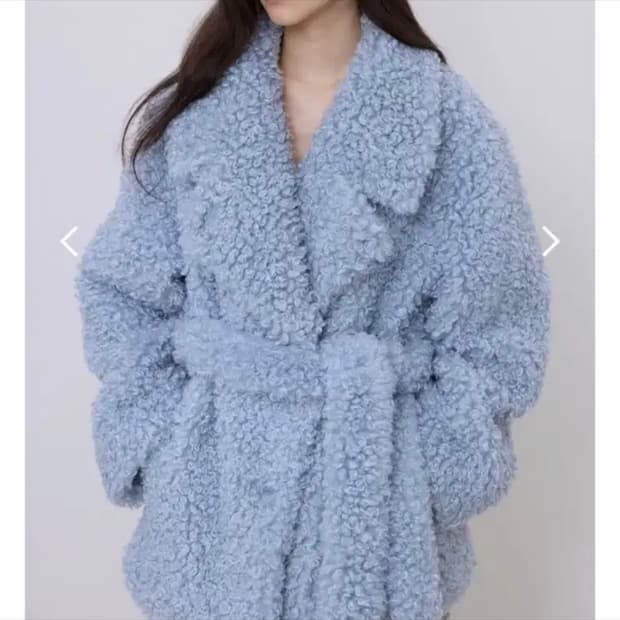 블루민 페이크퍼 베이비블루