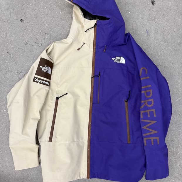 supreme x the north face split shell 자켓