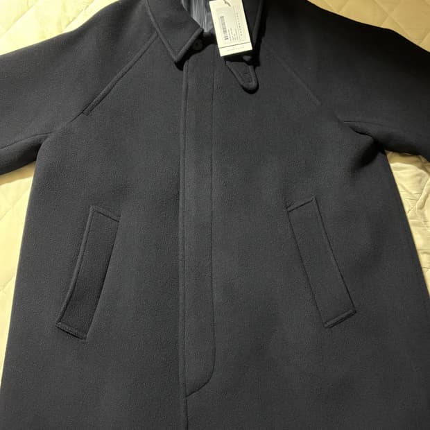 [새상품] 브라운야드 24fw 발마칸 코트 다크네이비 4