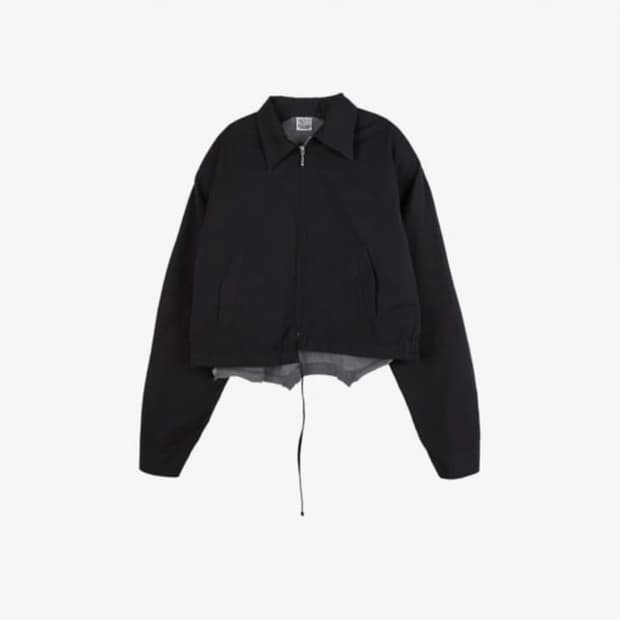 스탠드얼론 백오픈 레이어드 자켓