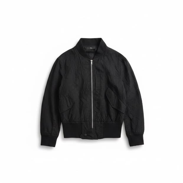 (1) Y’s 요지 야마모토 코튼 플리츠 MA-1 봄버 자켓