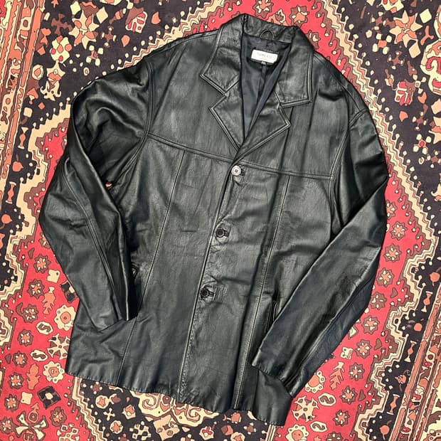 ( L-XL ) 가죽코트 가죽카코트 레더자켓 아메카지 워크웨어 