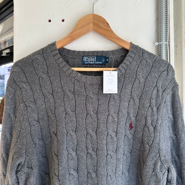 15505 - 폴로 랄프로렌 그레이 케이블 니트