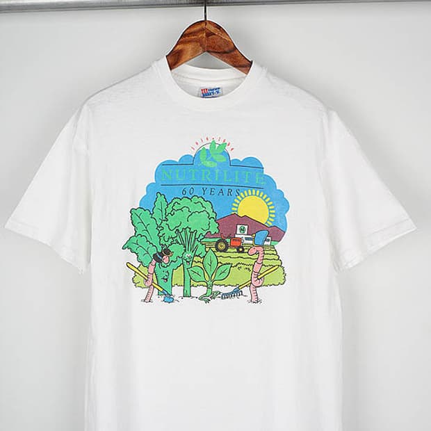  90's HANES "nutrilte 60th" T-shirt