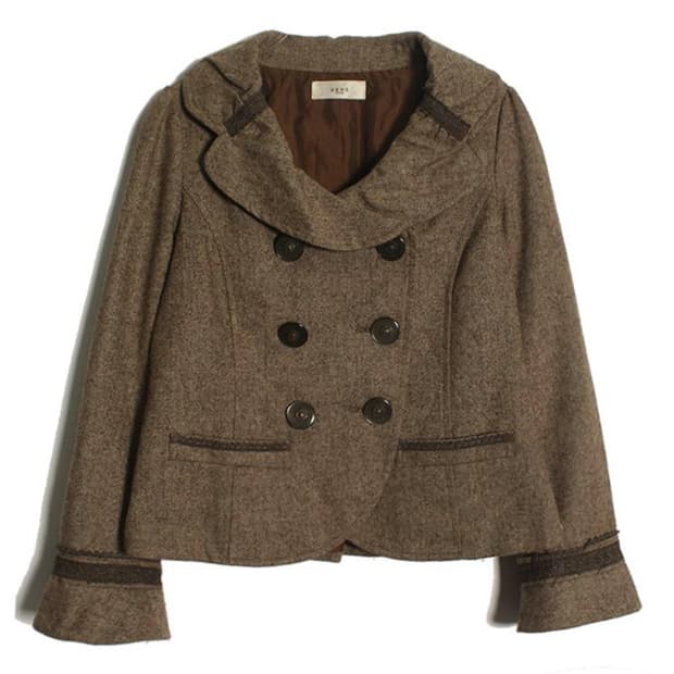 엑시즈팜 라떼갸루 더블 숏코트 리즈리사 세실맥비