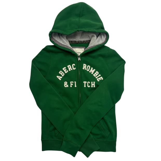 아베크롬비 y2k 빈티지 그린 후드집업 M