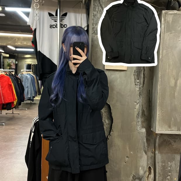 갭 올드스쿨 멀티포켓 사파리 점퍼 블랙 S #csz2226