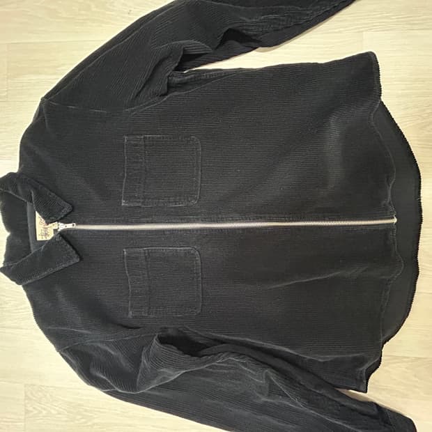 stussy 스투시 코듀로이 자켓 블랙 M