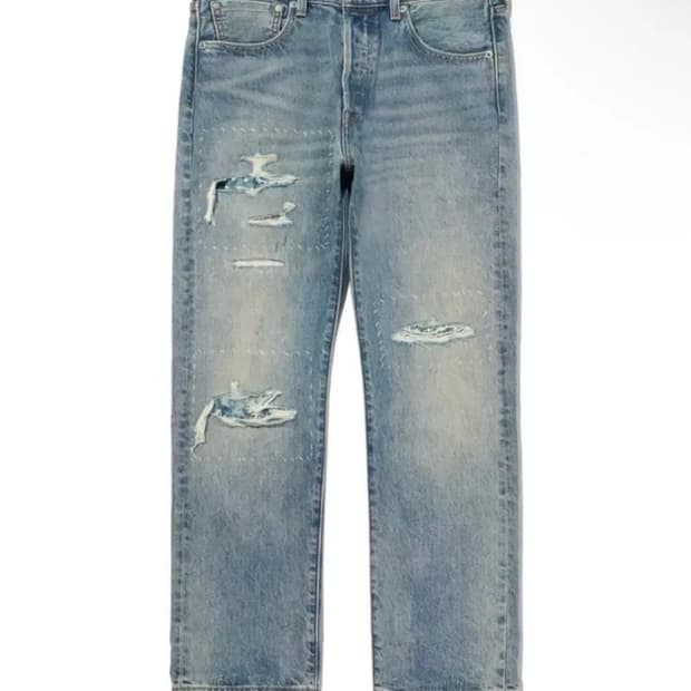 [32]리바이스 501 셀비지 데님 청바지 터키석 리벳 005013736