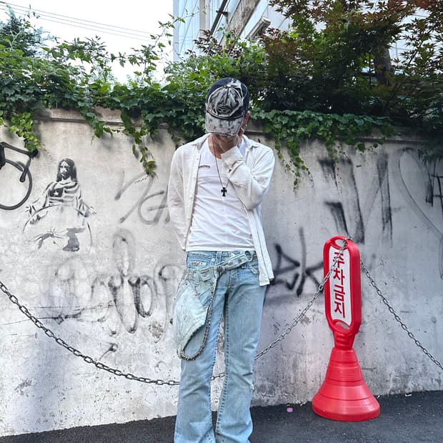cross flared jeans&holster bag (MPH)