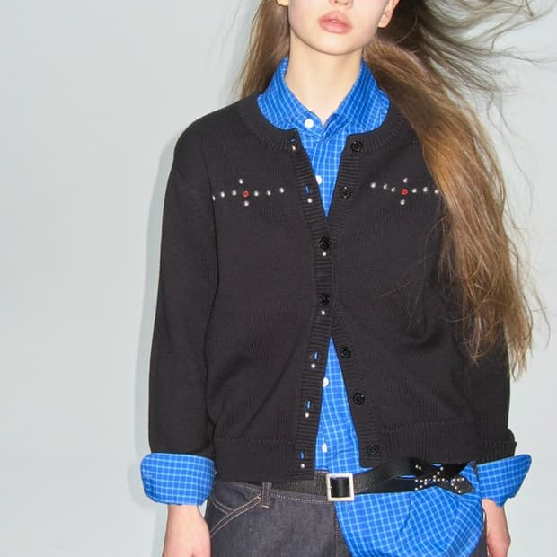 플리즈프로젝트 스터드 잼스톤 가디건