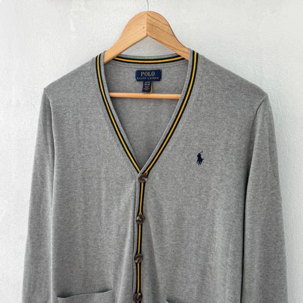 폴로 그레이 가디건 QR 신형